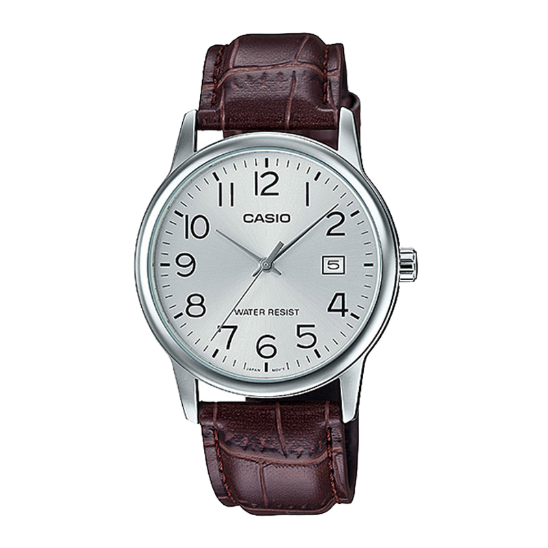 Đồng hồ Casio Nam MTP-V002L-7B2UDF Dây Da Mặt Tròn Đi Làm Đi Tiệc - Chính Hãng tại Chợ Thủ Đức