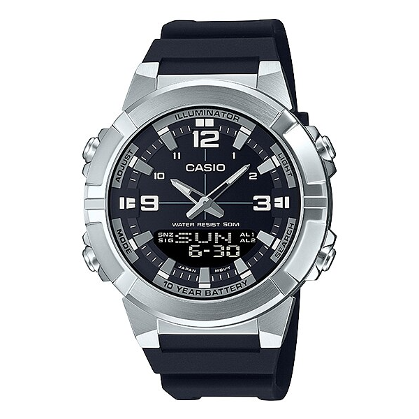 Đồng hồ Casio Nam AMW-870-1AVDF Kim & Số Kết Hợp Dây Nhựa - Chính Hãng phân phối bởi Chí Thủ Đức