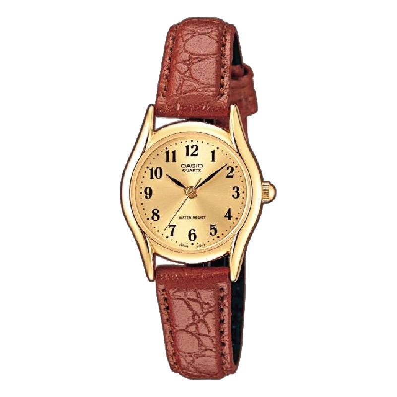 Đồng hồ Casio Nữ LTP-1094Q-9BRDF Dây Da Mặt Tròn Tối Giản - Chính Hãng tại Chợ Thủ Đức