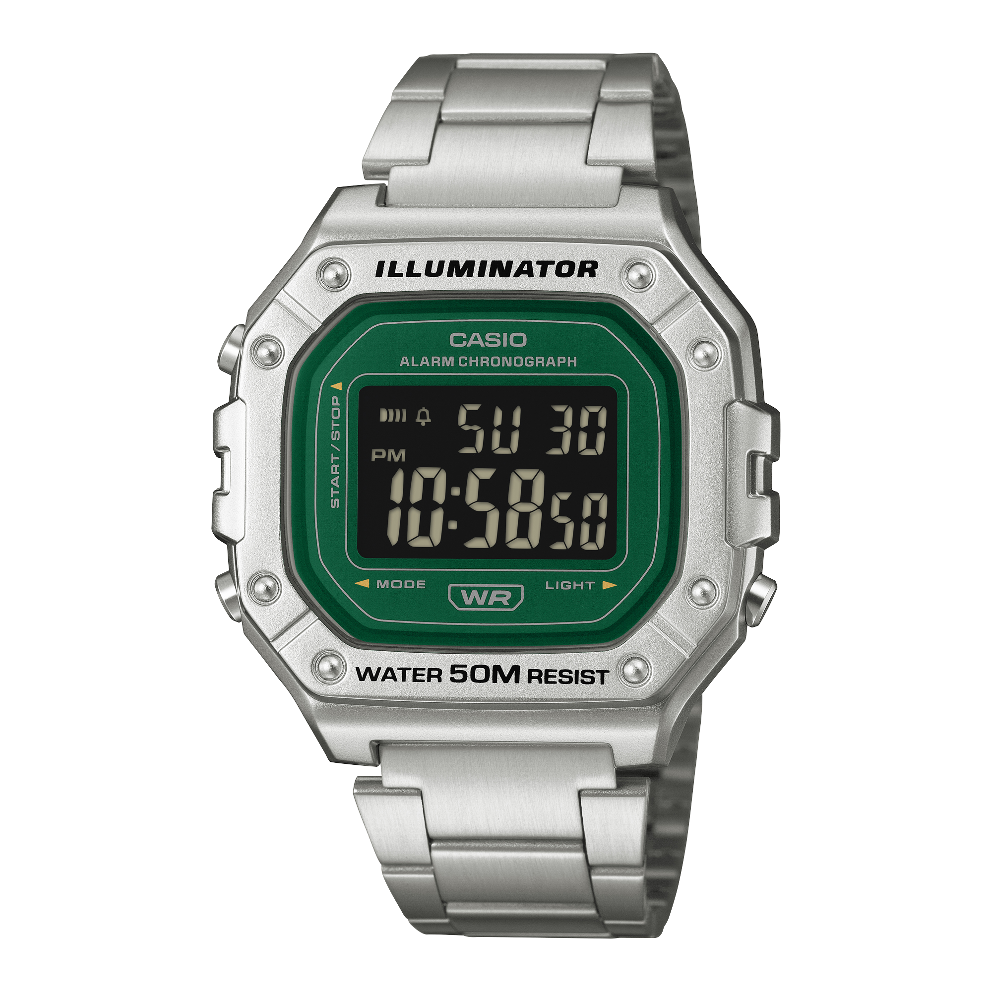 Đồng hồ Casio Nam W-218HD-3AVDF Điện Tử Dây Kim Loại Có Đèn Nền - Chính Hãng, Bảo Hành tại Thủ Đức