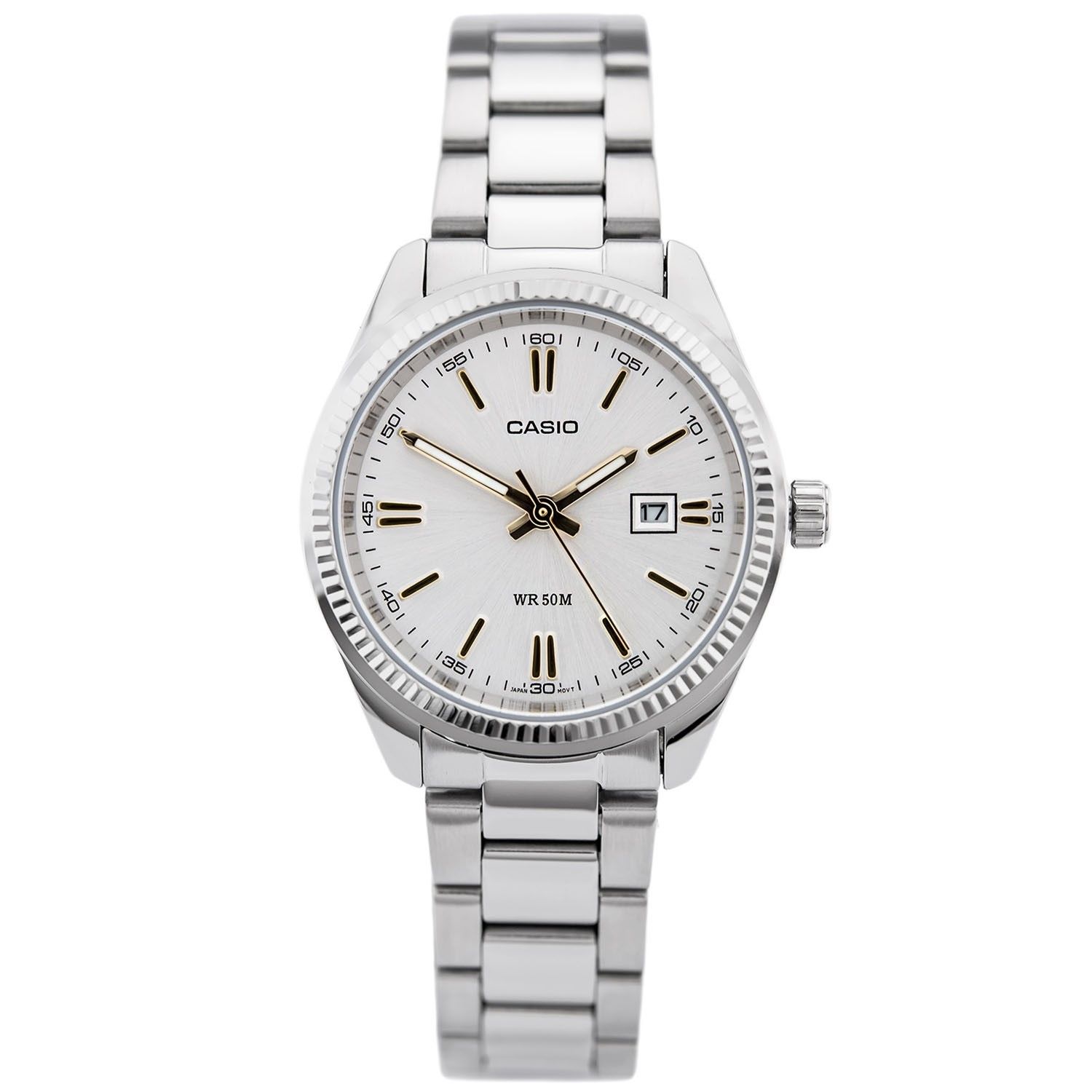 Đồng hồ Casio Nữ LTP-1302D-7A2VDF Dây Inox Mặt Tròn Thanh Lịch - Chính Hãng phân phối bởi Chí Thủ Đức