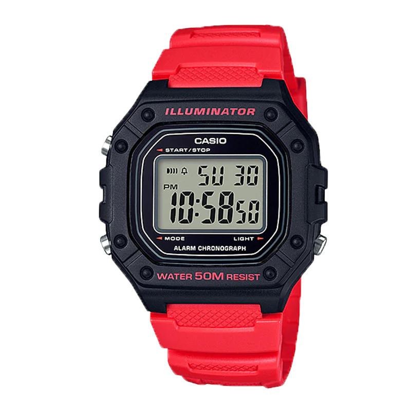 Đồng hồ Casio Nam W-218H-4BVDF Điện Tử Dây Nhựa Siêu Nhẹ Mỏng Gọn - Chính Hãng tại Thủ Đức