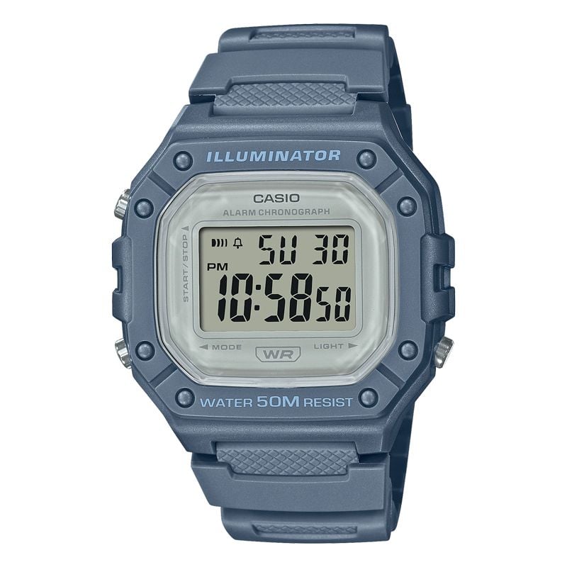 Đồng hồ Casio Nam W-218HC-2AVDF Điện Tử Dây Nhựa Mỏng Nhẹ Trẻ Trung - Chính Hãng tại Thủ Đức