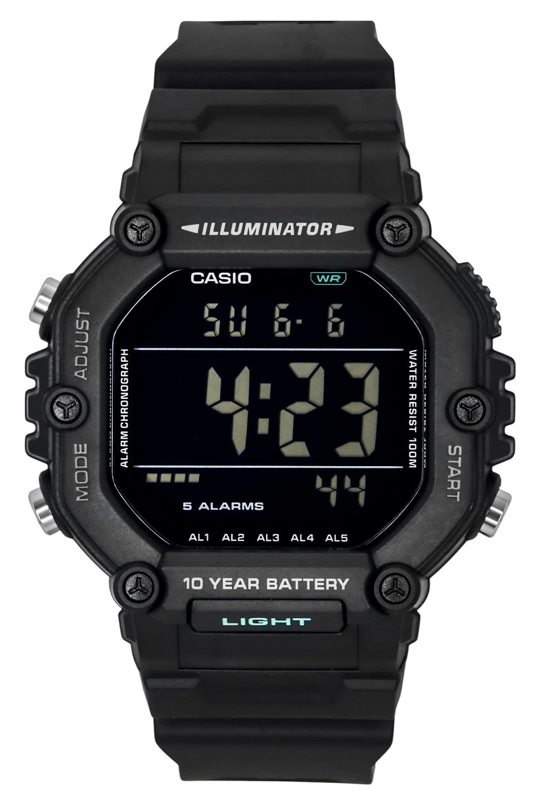 Đồng hồ Casio Nam Mặt Lớn 49mm, Pin 10 Năm, Chống Nước 100m – AE-1600HX-1BVDF Chính Hãng