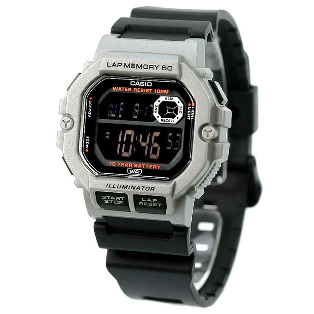 Đồng hồ Casio Nam WS-1400H-1BVDF Điện Tử Mặt Rộng Pin Dùng 10 Năm - Chính Hãng phân phối bởi Chí Thủ Đức