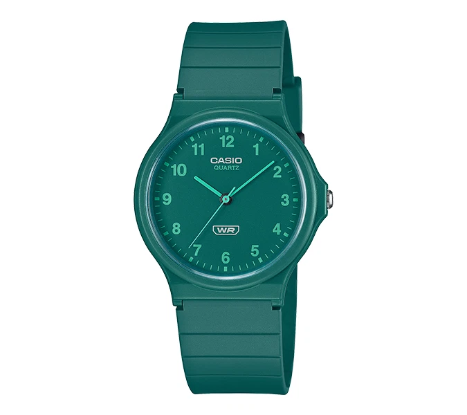 Đồng hồ Casio Dây Nhựa Sinh Học Mặt Xanh – MQ-24B-3BDF Chính Hãng