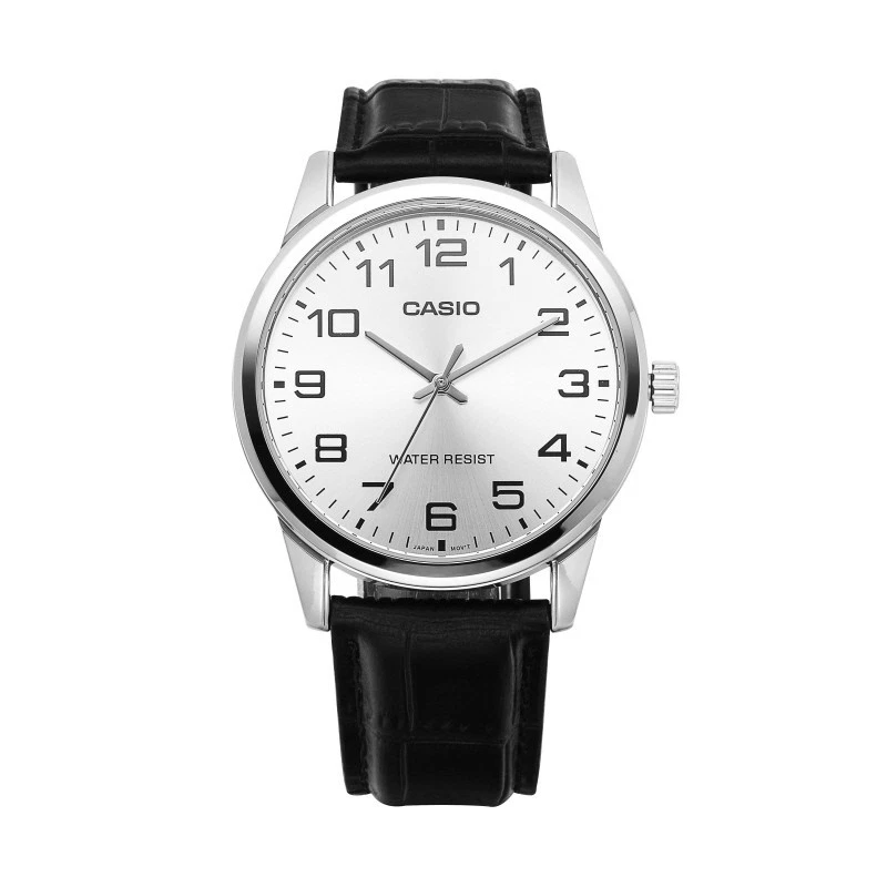 Đồng hồ Casio Nam MTP-V001L-7BUDF Dây Da Mặt Tròn Tối Giản - Chính Hãng tại Chợ Thủ Đức