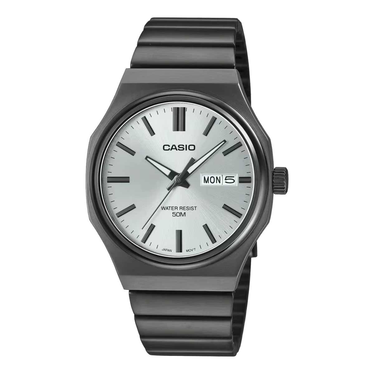 Đồng hồ Casio Nam Thép Màu Đen Mỏng 8.4mm – MTP-E735B-7AVDF Chính Hãng