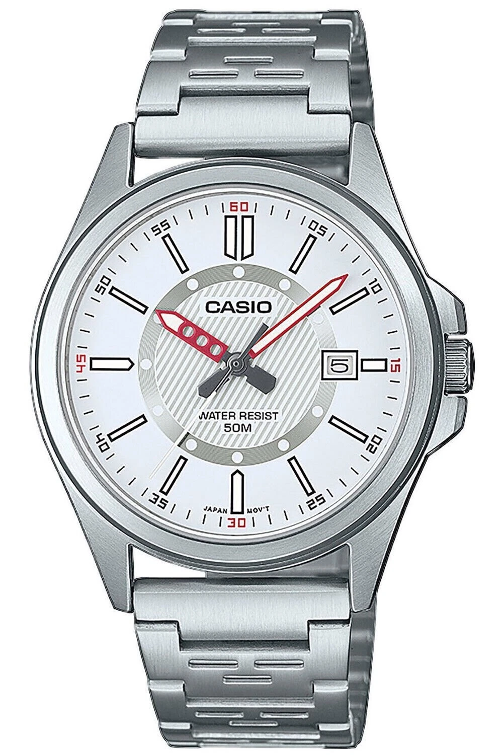 Đồng hồ Casio Nam MTP-E700D-1EVDF Dây Inox Mặt Tròn Lịch Ngày - Chính Hãng tại Thủ Đức