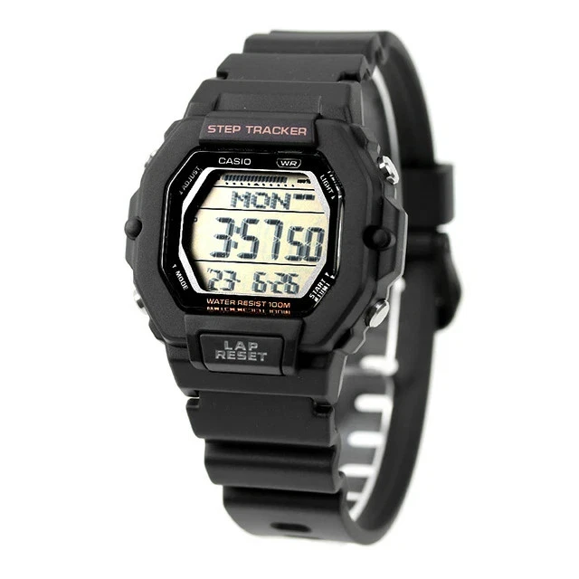 Đồng hồ Casio Nữ LWS-2200H-1AVDF Kim & Số Kết Hợp Dây Nhựa Nhẹ - Chính Hãng phân phối bởi Chí Thủ Đức