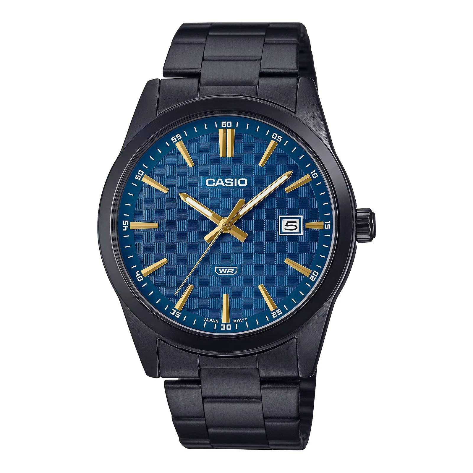 Đồng hồ Casio Nam MTP-VD03B-7AUDF Dây Inox Đen Mặt Tròn Cá Tính - Chính Hãng, Bảo Hành tại Thủ Đức
