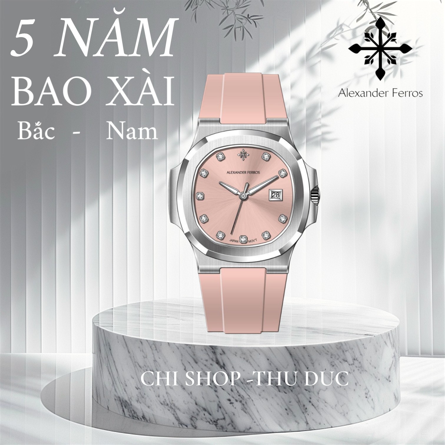 Đồng Hồ Nữ Alexander Ferros 6342S-16 Sport Watch Thép Không Gỉ Thanh Lịch