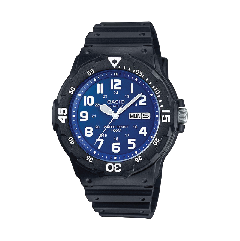 Đồng hồ Casio Nam MRW-200H-2B2VDF Chính Hãng - Thể Thao Gờ Xoay, Chống Nước 100m