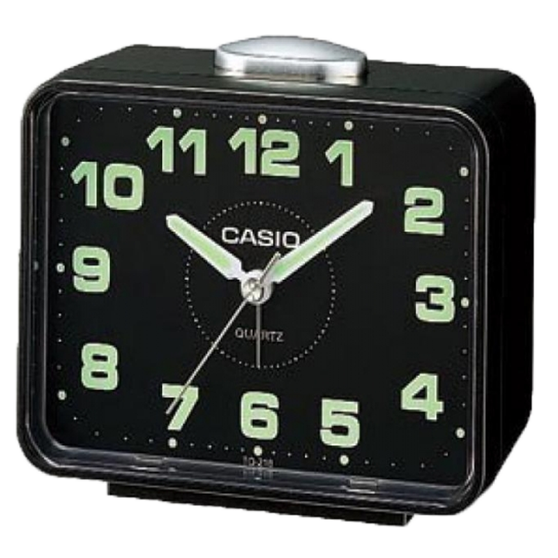 Đồng hồ Báo Thức Để Bàn Casio TQ-218-1DF Chính Hãng - Kim Dạ Quang, Có Báo Lại