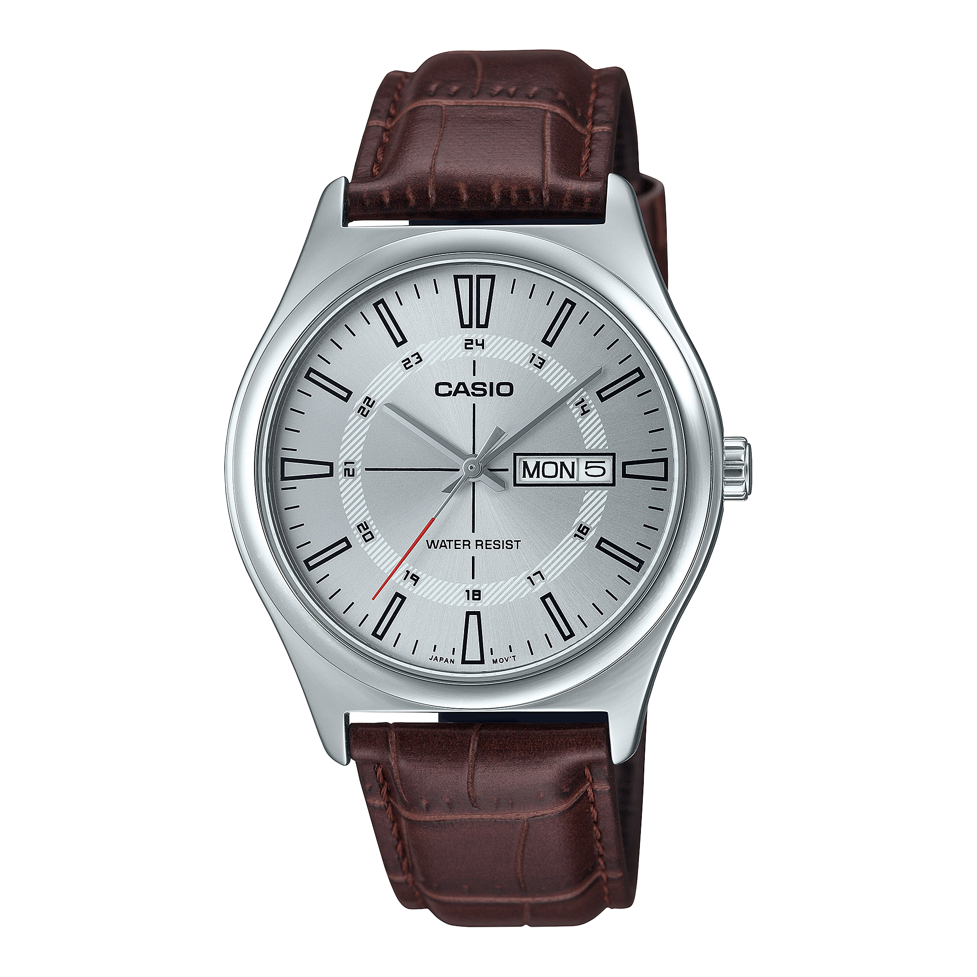 Đồng hồ Casio Nam MTP-V006L-7CUDF Chính Hãng - Dây Da Thanh Lịch, Mặt Kính Khoáng, Lịch Ngày