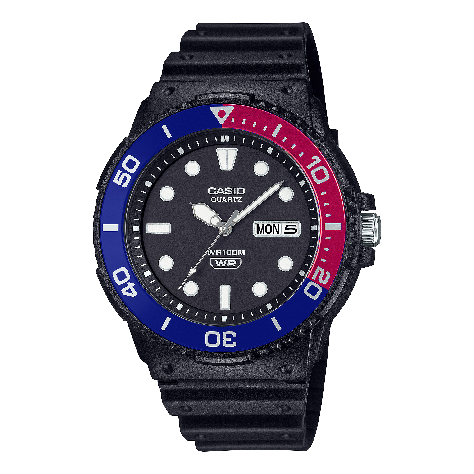 Đồng hồ Casio Nam MRW-230H-1E2VDF Chính Hãng - Phong Cách Hàng Hải, Viền Nhôm, Chống Nước 100m