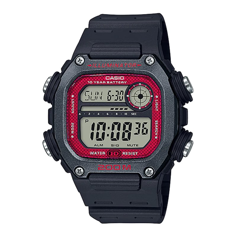Đồng hồ Casio Nam DW-291H-1BVDF Chính Hãng - Chống Nước 200m, Kính Khoáng, Pin 10 Năm