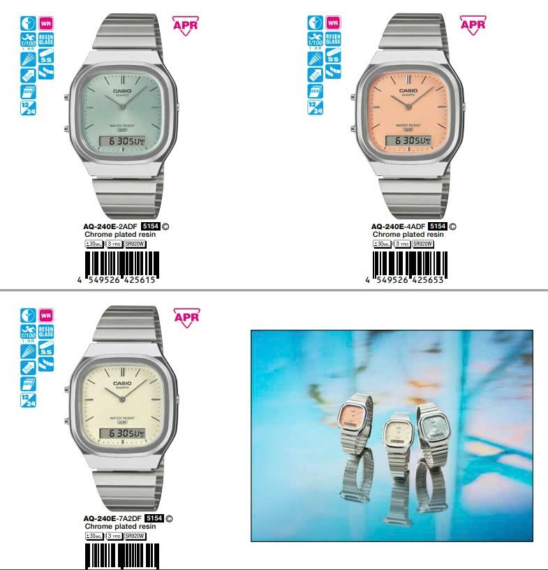Đồng Hồ Casio AQ-240E Analog-Digital