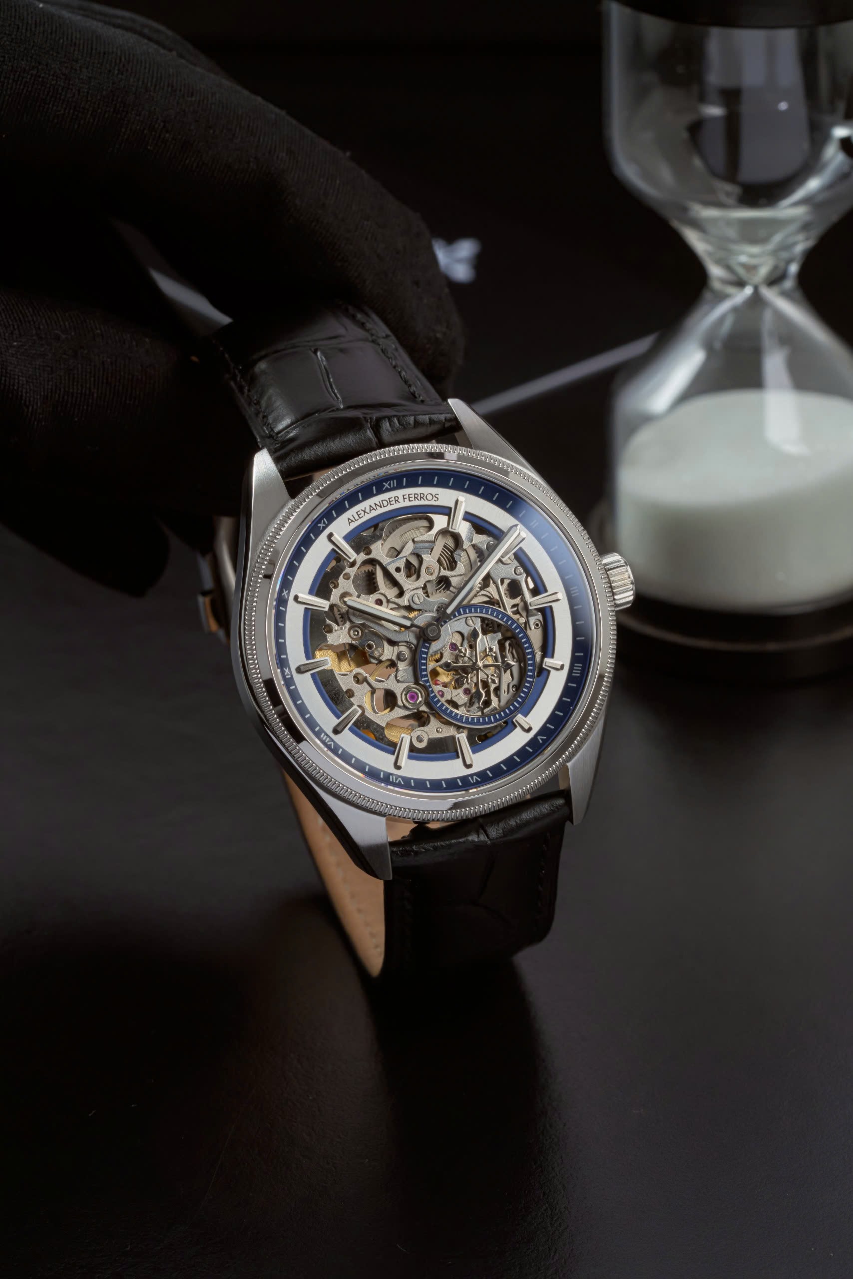 Đồng hồ Alexander Ferros 9262S-05 Skeleton Lộ Cơ Nam - La Mã Cổ Điển, Máy Cơ Miyota Nhật Bản