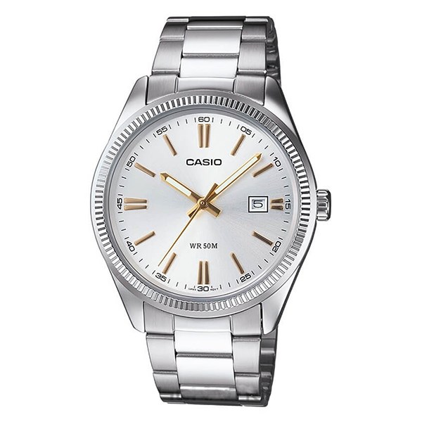 Đồng hồ Casio Nam MTP-1302D-7A2VDF Dây Inox Mặt Tròn Lịch Ngày - Chính Hãng tại Chợ Thủ Đức