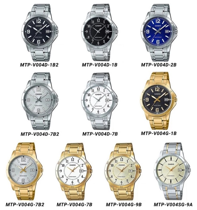 Đồng hồ CASIO dây thép MTP-V004GL-7AUDF