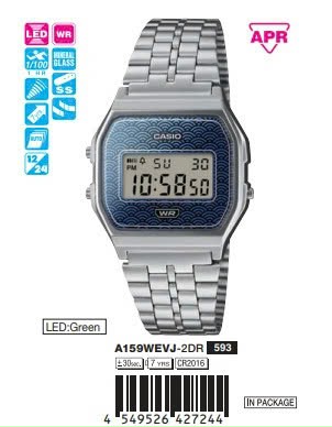 Đồng hồ Casio Mẫu A15A Nhật Bản