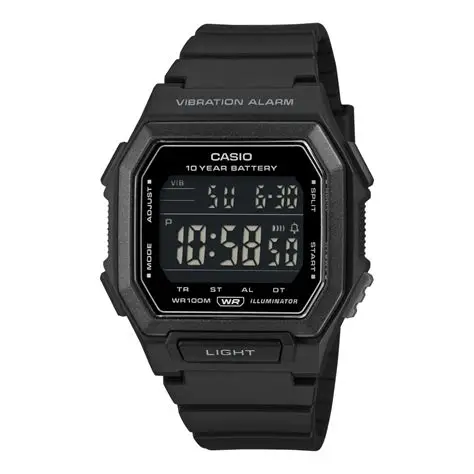 Đồng hồ Casio Nam Điện Tử Mặt Xanh, Pin 10 Năm – W-738H-1BVDF Chính Hãng