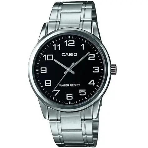 Đồng hồ Casio Nam Mặt Xanh Dây Kim Loại Khoá Gập – MTP-V001D-1BUDF Chính Hãng