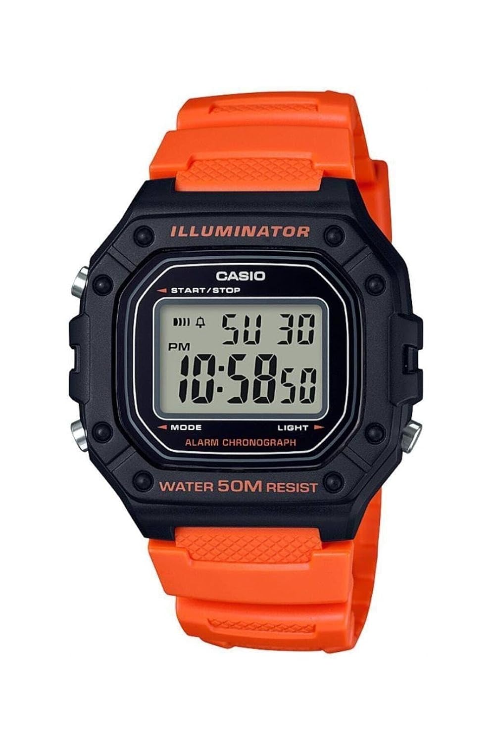 Đồng hồ Casio Nam W-218H-4B2VDF Điện Tử Dây Nhựa Siêu Nhẹ Mỏng Gọn - Chính Hãng phân phối bởi Chí Thủ Đức