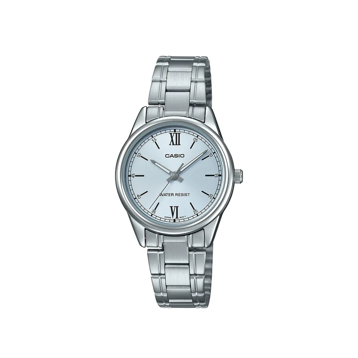 Đồng hồ Casio Nữ Mặt Xanh 34mm Dây Kim Loại – LTP-V005D-2B3UDF Chính Hãng