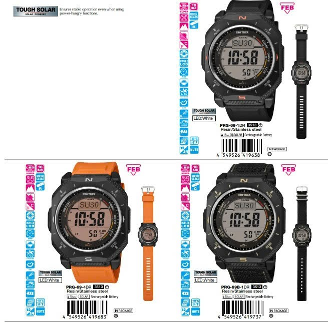 Đồng hồ Casio PRO TREK Climber Line PRG-69