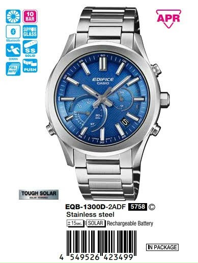 Đồng hồ EDIFICE EQB-1300