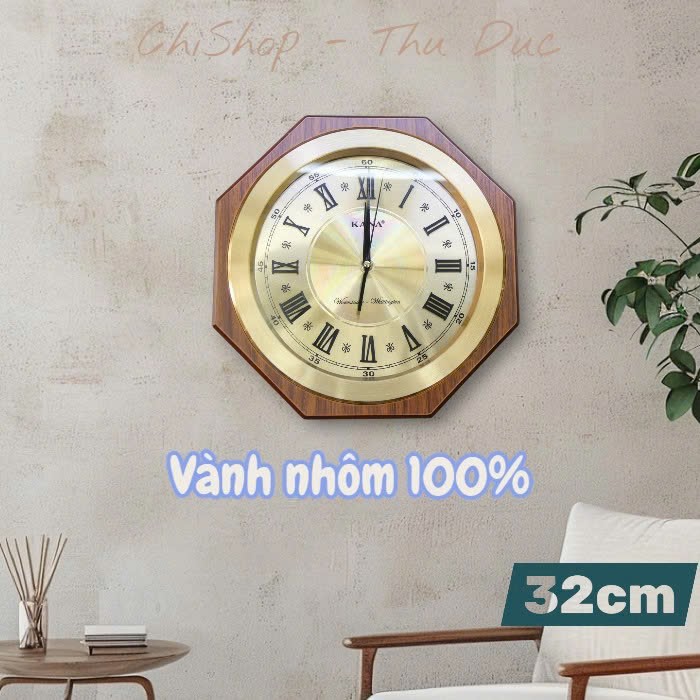 Đồng hồ treo tường KaNa bát giác phong thủy - Mang điềm lành, xua đuổi tà ma cho gia đình