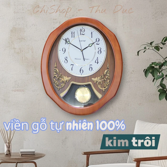 Đồng hồ treo tường quả lắc Kana KN-V2
