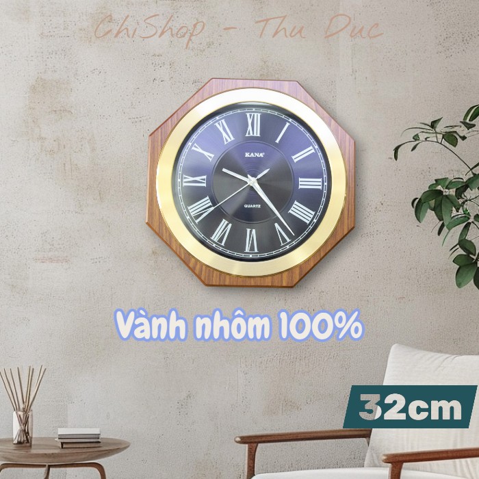 treo tường bát giác KN-s35 gỗ+nhôm si mạ