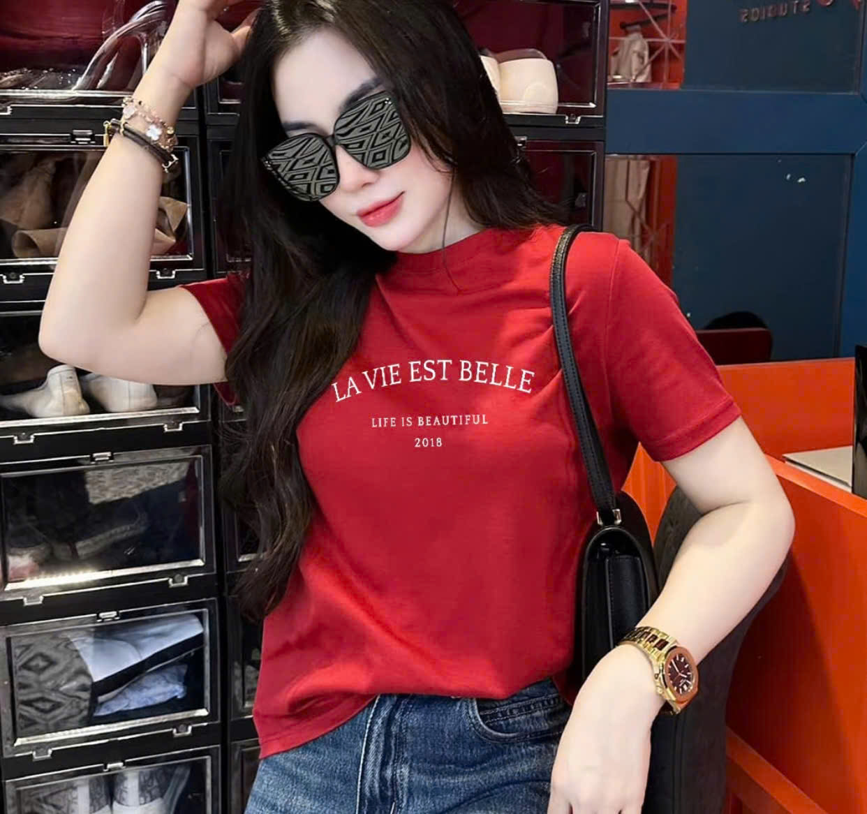 100# ÁO PHÔNG LAVIE 4 MÀU CHO NỮ