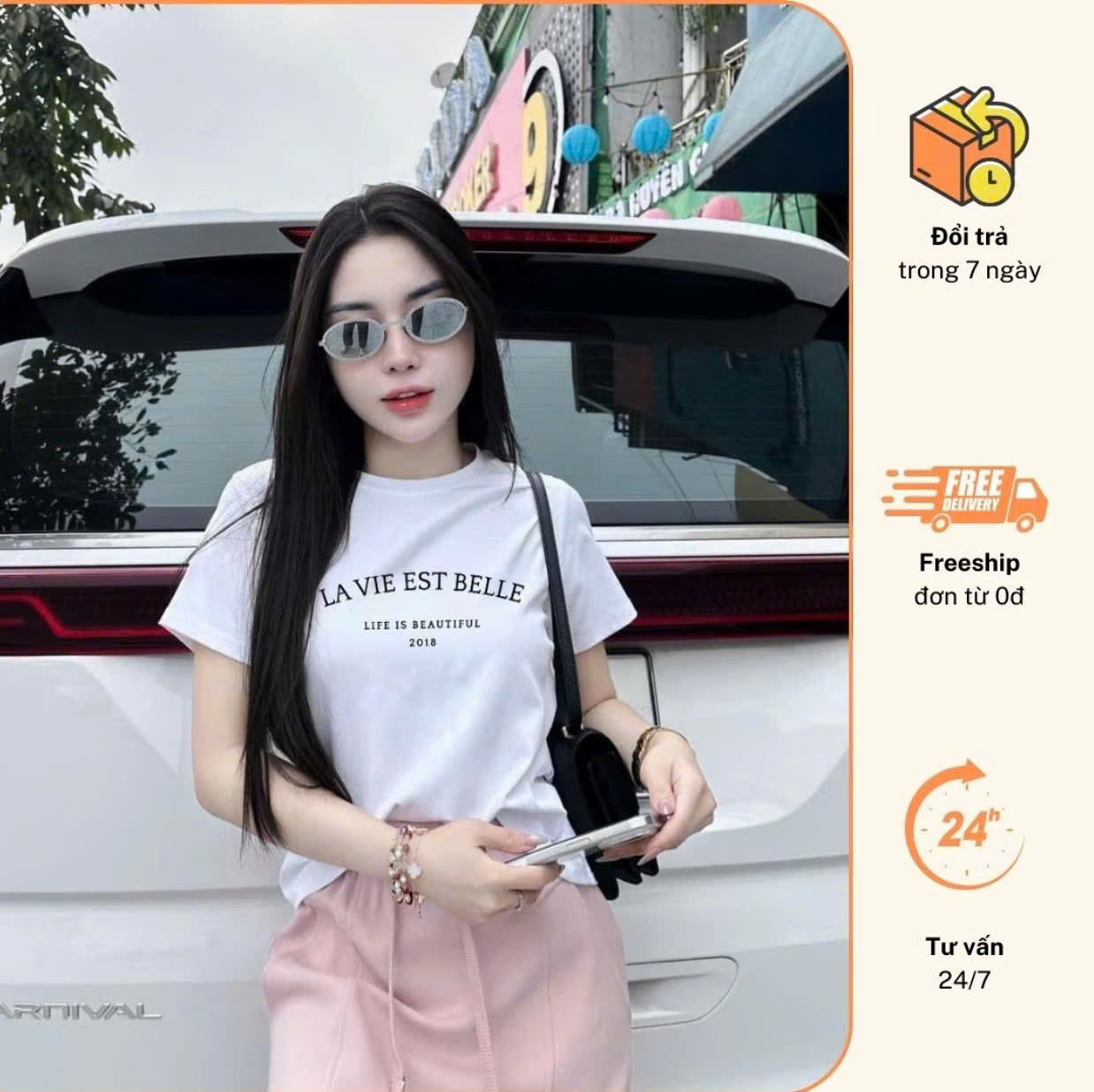 100# ÁO PHÔNG LAVIE 4 MÀU CHO NỮ