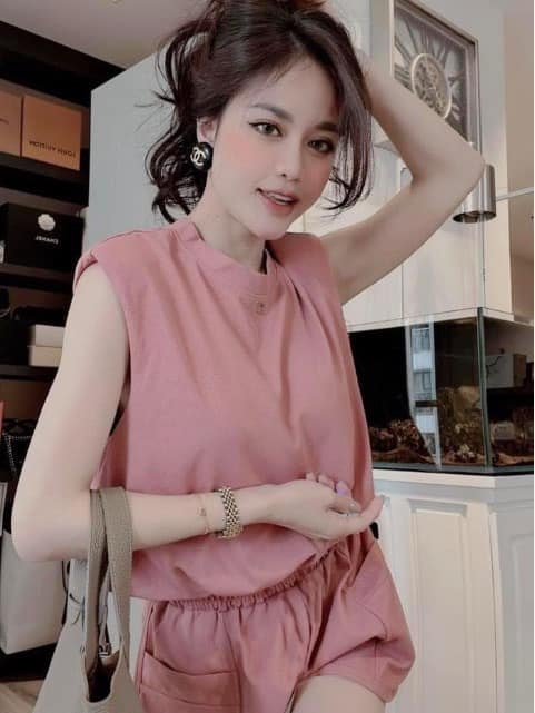 sét bộ đùi channel hồng cho nữ