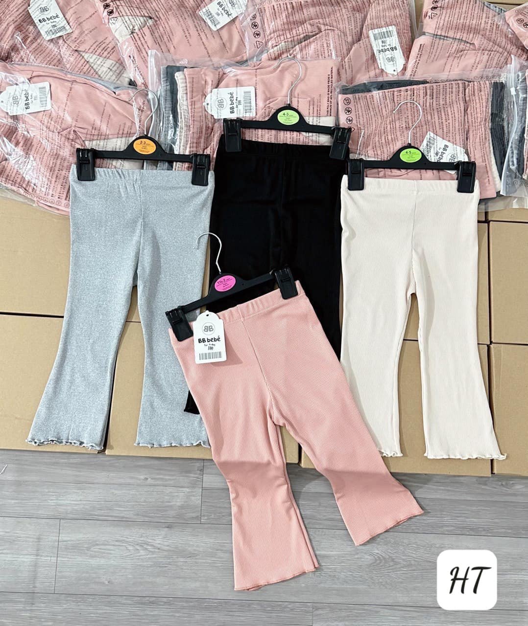 SET 4 QUẦN LOE LEGGING BÉ GÁI