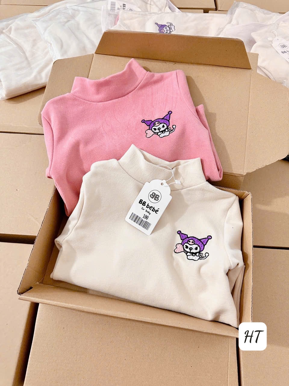 SET 2 ÁO GIỮ NHIỆT KURUMI BÉ GÁI