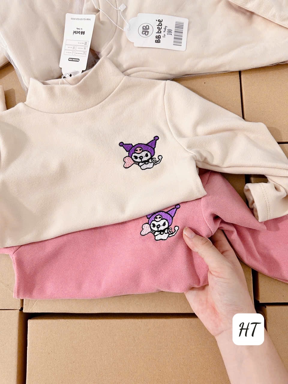 SET 2 ÁO GIỮ NHIỆT KURUMI BÉ GÁI