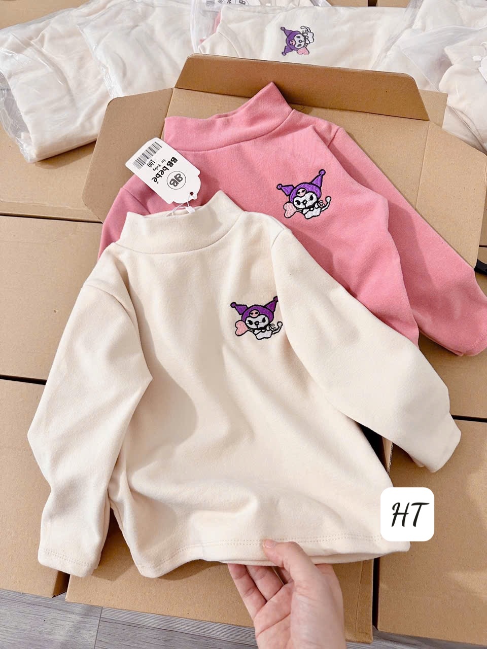 SET 2 ÁO GIỮ NHIỆT KURUMI BÉ GÁI