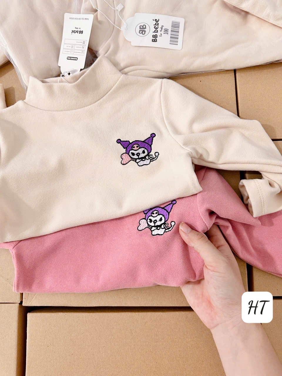SET 2 ÁO GIỮ NHIỆT KURUMI BÉ GÁI