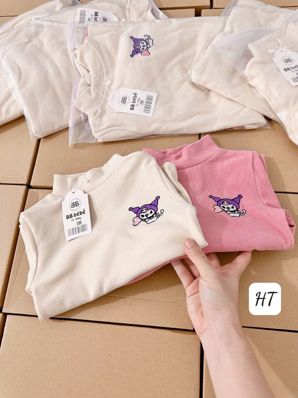 SET 2 ÁO GIỮ NHIỆT KURUMI BÉ GÁI