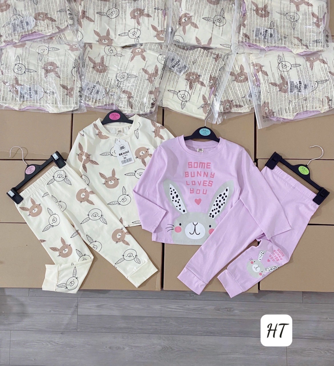 SET 2 BỘ THỎ TÍM BE