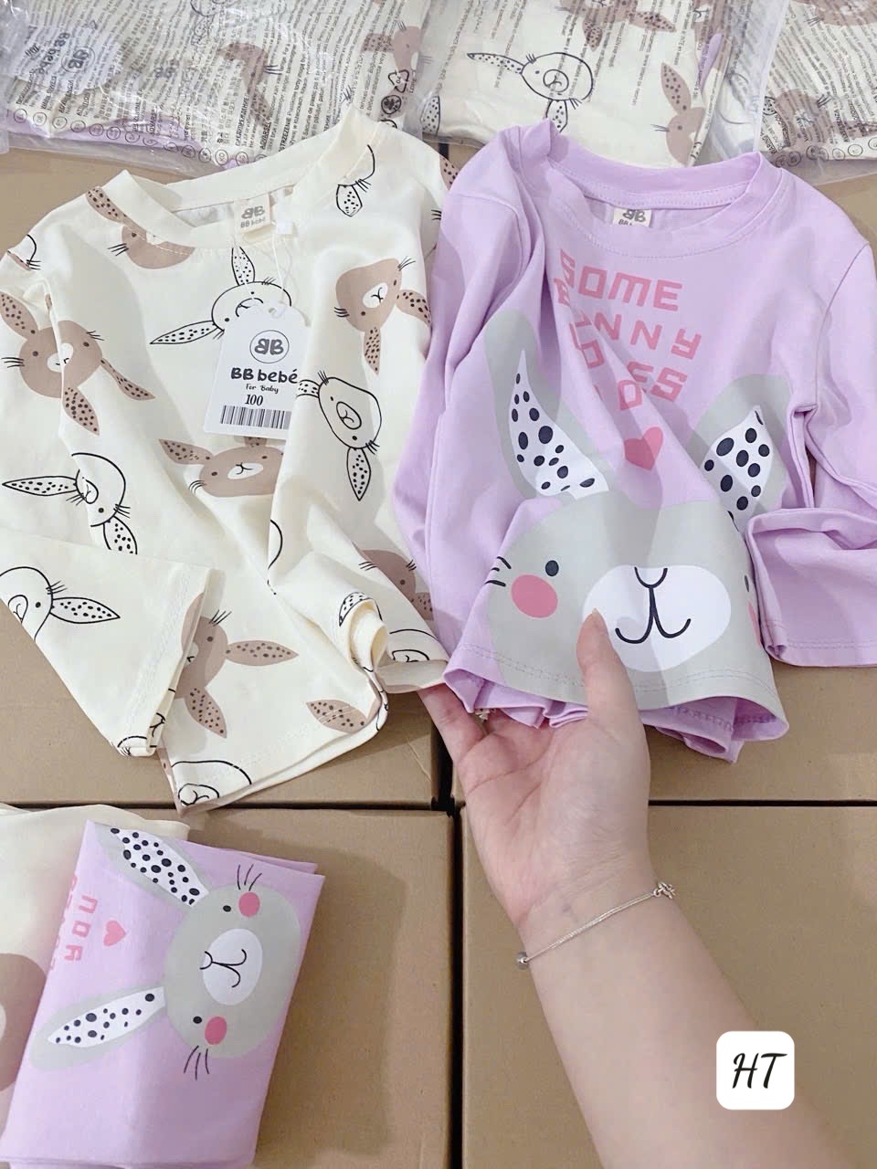 SET 2 BỘ THỎ TÍM BE