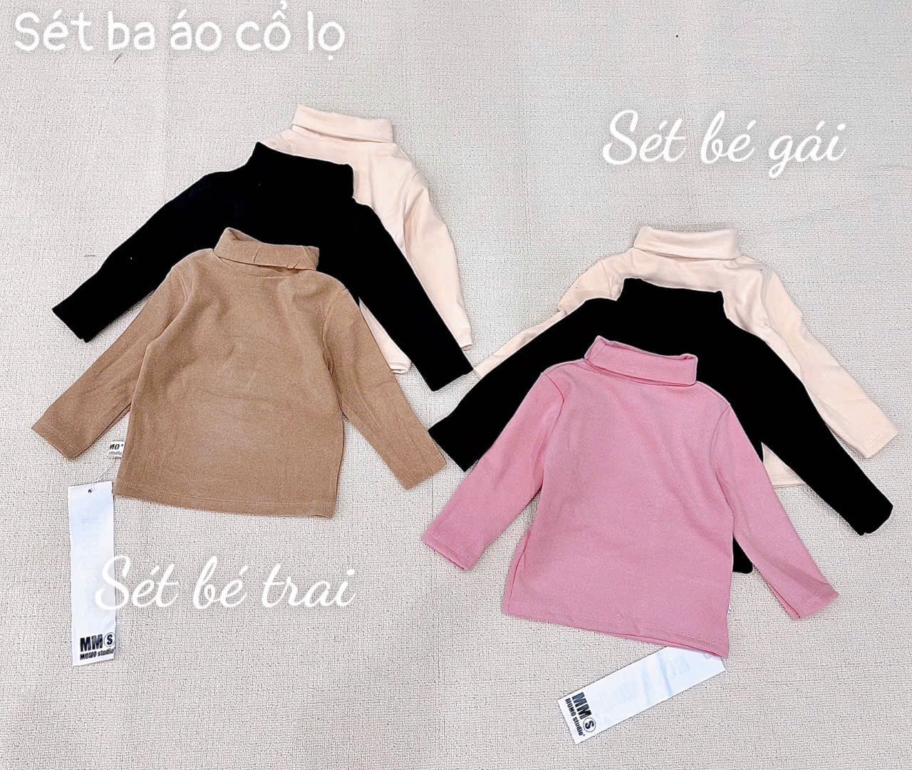 Set 3 áo giữ nhiệt cổ cao