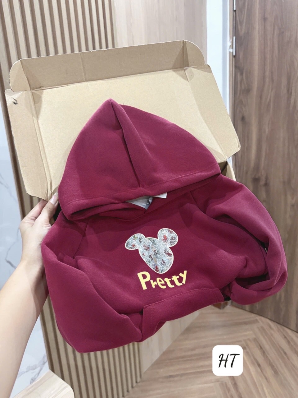 Áo hoodie nỉ mickey