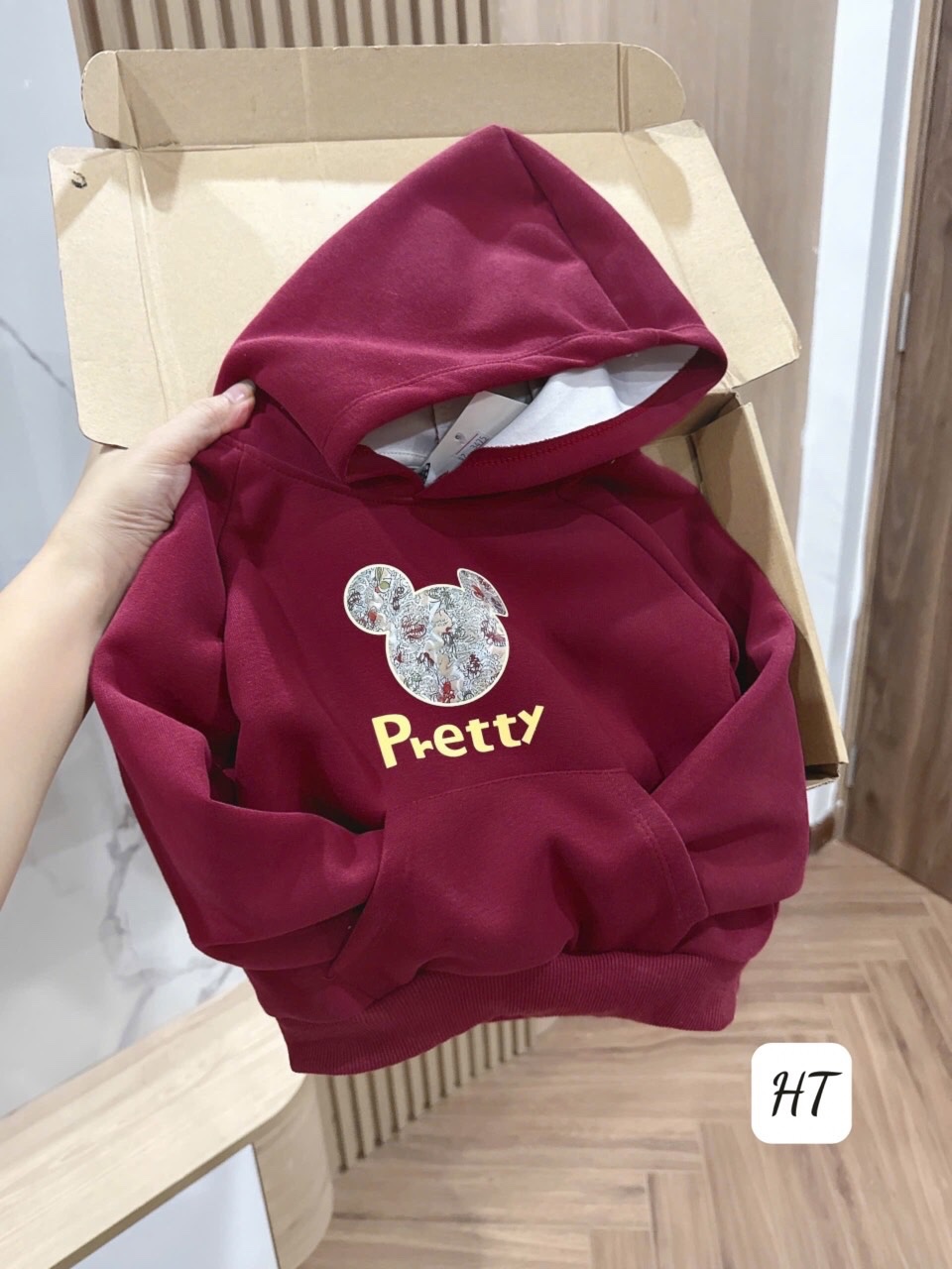 Áo hoodie nỉ mickey