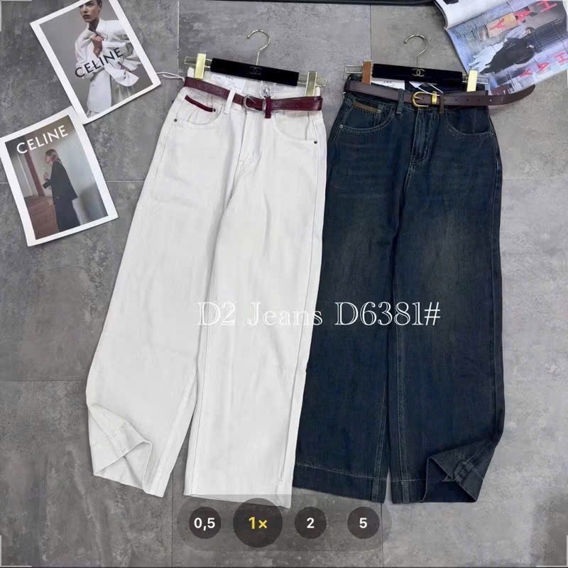 Quần Jeans xanh suông